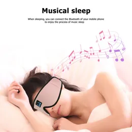 スリープヘッドフォンBluetooth Sleep Mask Wireless Music Eye Mask内蔵スピーカーマイクスリーピングヘッドフォン用エアトラベル瞑想女性男性サイドスリーパー