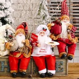 2020 New Christmas Decorations Standing Posture Santa Claus Doll Ornaments New Santa Claus Decorations Dolls Ornaments Europe And America