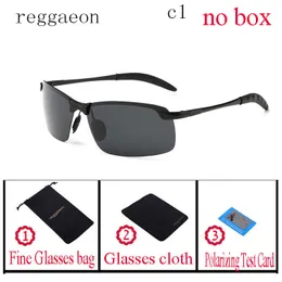 Reggaeon Classics Märke Designer Polarized Men Fashionable Solglasögon Man Kör Rimless Sun Glasögon För Kvinnor UV400 Glasögon