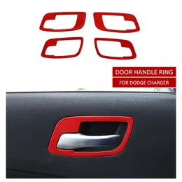 Anel de ajuste Handle RT-TCZ Red Door Inner para Dodge Charger 2011+ de alta qualidade Auto Acessórios Interior