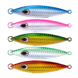 Hengjia 40PCS / Lot 60g 40g 30g 20g Metal Jig Ocean Fiske Lures Bly Baits Metal Baits Metallica Sea Fiske Leurre Saltwater Fiskehandtag