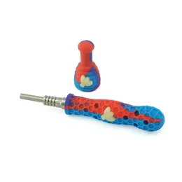 silicone nectar collector oil rig silicone nectar collector kit straw vapor straw glass bong hookah silicon hookah pipe