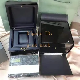 Original Box Paper 15703ST 15400ST 26401RO Black Wood Boxes Gift For Mens Ladies Watches Box