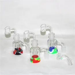 hookahs Glass Ashs Catcher 4mm 14mm 18mm Ash Catchers Thick Pyrex Clear Bubbler Ashcatcher With Quartz Banger For Beaker Bong Dab Rig