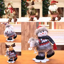 32 * 17 cm Wesołych Świąt Dekoracji Zabawki Desktop Doll Snowman Santa Claus Elk Xmas Zabawki Ozdoby Nowy Rok Kid Gift Da 971