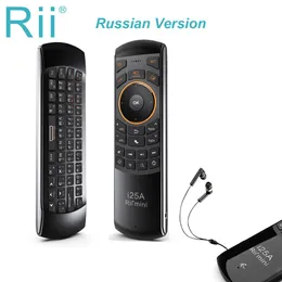 Rii 2. Mini Wireless Keyboard Air Mouse Fernbedienung mit Kopfhöreranschluss für Smart TV Android TVBox FireTV 210315