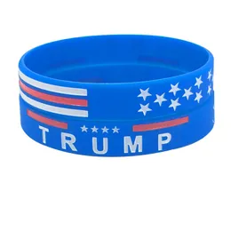 Donald Trump Silikon Armband Keep America Great Strap Party Favor Mäns Fashion Charm Armband Kvinnors Silikonrem