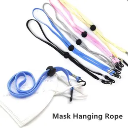 Maschera antiscivolo Cinghie anti-perdita Solida corda per cellulare Hang On Neck String Regolabile Pratico Riposo di sicurezza Maschera Estensione Glassses Maschere Cordino