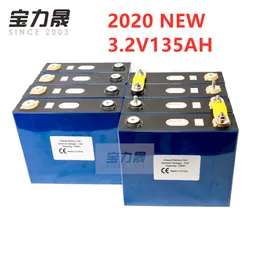 2020 Nya 8PCS 3.2V 135AH Lithium järnfosfatcell LIFEPO4 Batteri Solar 24V135AH 12V300AH-celler Not 150AH EU US Tax Free