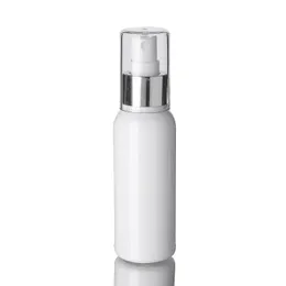 100mlスプレーボトルの空の白いプラスチック製の霧の噴霧器 - 詰め替え可能な再利用可能なミニトラベルボトル