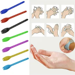 Silicone Bracelets Refillable Wristband Liquid Soap Bracelets Hand Sanitizer Bracelet Dispenser Wearable Sanitizer Dispenser Gel CCA12518