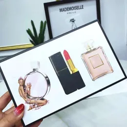 2023 la nuova collezione di set di trucco più venduta del 2023 rossetto opaco 15ml profumo mascara fondotinta 3/6/5 in 1 kit cosmetico con confezione regalo per le donne Consegna veloce