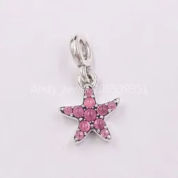 Andy Jewel 925 Sterling Silver Beads My Pink Starffish Charm Charm Tarms يناسب أساور المجوهرات الأوروبية على طراز Pandora.