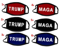 6 tipos de impressão 3D Trump 2020 máscaras de boca de algodão à prova de vento adultos Eleição americana Eleição Estados Unidos Black Mask DHL