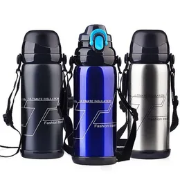 Amazon Hot Selling Large Capacity Isolated Sport Water Bottle Flask Double Wall 304 Rostfritt stål Vakuumkolv