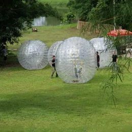 2021 Ny uppblåsbara Zorb boll för utomhusspel 2,5m Mänsklig storlek Hamster Ball Roller Body Zorb PVC Grass Ball Fabrikspris