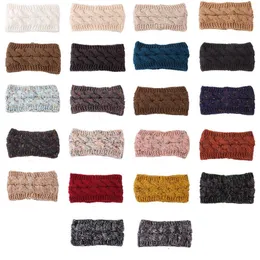 Scrunchies Şapkalar Örgü Büküm Kafa Kulak Isıtıcı Başkanı Wrap Hairband Kadınlar Kış Sporları Handband Moda Saç Aksesuarları LSK1181