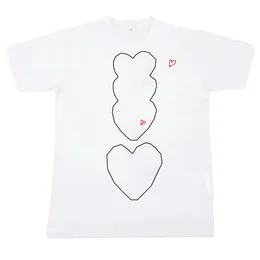Män T-shirt 2019 Sommar Ny designer Tshirts Luxury Tshirt Short Sleeve Tees Heart Print Funny Top Tees
