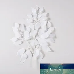 высокого качество белого цвета искусственных листов украшение дома листы для свадьбы партии праздника