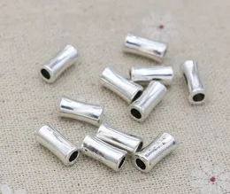 200 sztuk Antique Silver Spacer Koraliki Do Biżuterii Making Bransoletka DIY Handmade Akcesoria Craft 10x5mm