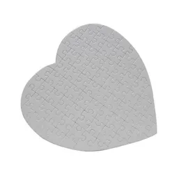 Sublimation Blank Heart Shaped Puzzle Party Favor Heat Transfer A4 DIY Jigsaw Creative Valentine's Day Gift