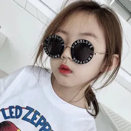 2020 black steampunk metal bee kids sunglasses boys girls vintage children sunglasses cute round sun glasses