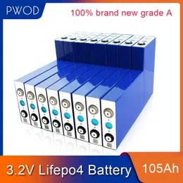 8st Lifepo4 3.2V 105AH litiumbatteri Litiumjärnfosfat No 100AH ​​för DIY 12V210AH 24V105AH 48V Pack