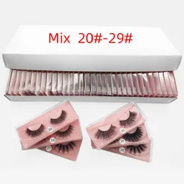 10styles 3D Mink cílios pestanas falsas naturais macio fazem Up Lashes Extensão Maquiagem Falso Eye Series 3D Lashes