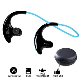 Ralyin mp3 music player sport wireless headphones bluetooth earbuds clearance