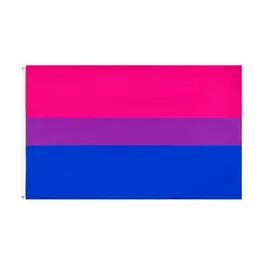 90x150см ЛГБТ Прайд Радужный Бисексуальный Флаг лесбиянок -гей -трансгендер Пансексуал Готовы к отправке прямых заводов Двойной сшитый