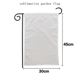 Sublimation Garden Flag Blank Heat Transfer Printing Banners Plain Thermal Polyester Decorative Flags DIY Garden Decoration 30*45cm TD491
