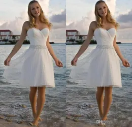 Novo shoretheart shretheart shrenstone tule curta praia casual uma linha vestidos de noiva vestidos de noiva frete grátis