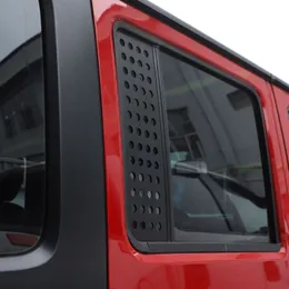 Car Rear Door Window Glass Strip Panel Trim For Jeep Wrangler JK 2007-2017 Car Exterior Accessories3005