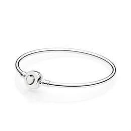 NEW 100% 925 Sterling Silver High Quality 590746EN23 Moments Loving Heart Clasp Bangle Fit DIY Charm Women Original Fashion Jewelry Gifts1
