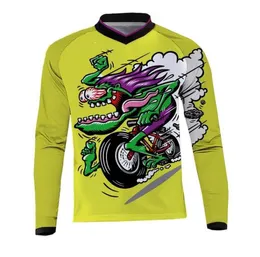 Ny terrängmotorcykel Downhill Suit T-shirt Bicycle Mountain Bike Riding Suit Outdoor Leisure Långärmad racingdräkt