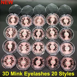 NYA 5D Mink Ögonfransar 25 mm 3D Mink Ögonfransar Makeup Lösögonfransar Stor Dramatisk Volum Tjocka Real Mink Fransar Handgjorda naturliga ögonfransar