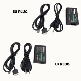 AB ABD Fiş Ev Duvar Şarj Cihazı Güç Kaynağı 5V AC Adaptör USB Veri Senkronizasyon Sony PS Vita PSV 1000 için Şarj Kablosu Kablosu