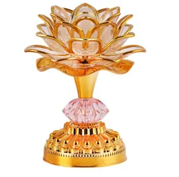 Цветок лотоса, яркая лампа Будды, светодиодные красочные настольные лампы, 52 буддийские песни, музыкальная машина Будды, меняющая цвет, храм Light242e