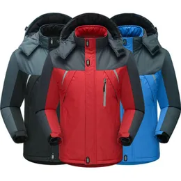 Outdoor Men Hoodie Wodoodporna Wiatroszczelna Kurtka Płaszcz Piesze wycieczki Jesień Narciarski Sport na Outdoor Mountain Skiing Męski Znosić