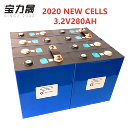 Grau A 8PCS 3.2V280Ah lifepo4 bateria de lítio de fosfato de ferro de células células 12V560AH 24V300Ah solares não 200Ah UE US TAX FREE