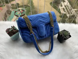 Projektant - Torebki Damskie Torby Designer Mały Messenger Velur Torby Feminina Velvet Girl Bag