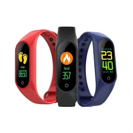 m4 smart armband fitness tracker sport smart klocka 0 96 tum ip67 vattentät hjärtfrekvens blodtryck gratis