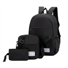 Mode 3 st anti stöld ryggsäck män kvinnor avslappnad ryggsäck resa laptop backpack school bags sac a dos homme zaino