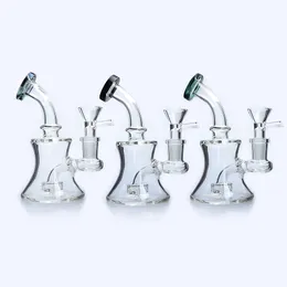 Pipes 14 milímetros Hot 5.5Inch Vidro Água Bongos Com gratuito Glass Bowl Heady taça Bong Dab Oil Rigs água Vidro Recycler Bong