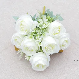 Wedding Romantic Rose Bouquet Bride Bridal Bridal Damigella d'onore Fiori Artificiali San Valentino Festa di San Valentino Festa di nozze Casa Decorazione floreale RRA11207