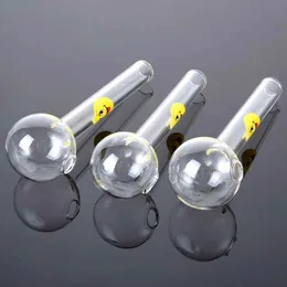 2022 15cm Smile Face Clear Pyrex Glass Oil Burner Pipes For Oil Rigs Water Glass Bongs Acessórios para Fumar SW15