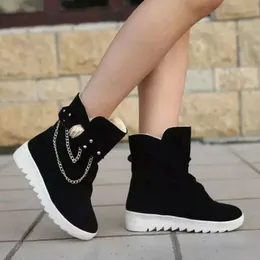 Hot Sale 2020 Winter New Tube Casual Bow Snow Warm Cold Burning Feet Women's Boots Cotton Shoes