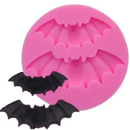 Halloween Silicone Bat Moulds Christmas Ghost Festival Decorating Cake Moldes Sugar Biscuits Baking Easy Dismantling Mould