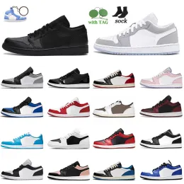 Niskie trampki do biegania 1s Black Toe Cactus UNC Buty do koszykówki 1 Sport Reverse Bred Fragment X Game Royal Jumpman Męskie damskie niskie buty sportowe ze skarpetami 36-46 z pudełkiem