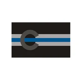 Colorado Thin Blue Line Flag 3x5 FT Police Banner 90x150cm Festival Party Gift 100D Polyester Indoor Outdoor Printed Flags and Banners